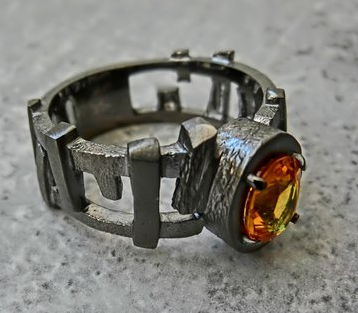 Мужское авторское кольцо с сапфиром  Единственный экземпляр  Дизайнер Елена Колесник